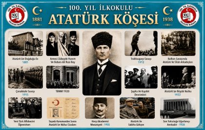Atatürk Köşesi Cam Tablosu Yakın Ürün Görseli
